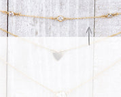 3 Dainty Sparks Silver Choker - Dainty 14K Gold & Silver Jewelry by Olivia Cactus