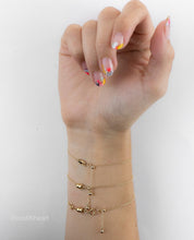 3 Diamond Cut CZ Bracelet - Dainty 14K Gold & Silver Jewelry by Olivia Cactus