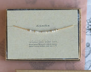 Auntie Morse Code Bracelet - Dainty 14K Gold & Silver Jewelry by Olivia Cactus