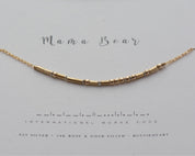 Auntie Morse Code Necklace - Dainty 14K Gold & Silver Jewelry by Olivia Cactus