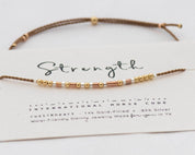 Beautiful Morse Code Bracelet - Dainty 14K Gold & Silver Jewelry by Olivia Cactus