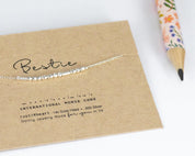Bestie Morse Code Bracelet - Dainty 14K Gold & Silver Jewelry by Olivia Cactus