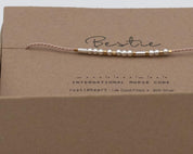 Bestie Morse Code Bracelet - Dainty 14K Gold & Silver Jewelry by Olivia Cactus