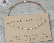 Bestie Morse Code Bracelet - Dainty 14K Gold & Silver Jewelry by Olivia Cactus