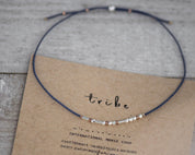 Bestie Morse Code Bracelet - Dainty 14K Gold & Silver Jewelry by Olivia Cactus