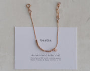 Bestie Bracelet - Rose Gold - Dainty 14K Gold & Silver Jewelry by Olivia Cactus