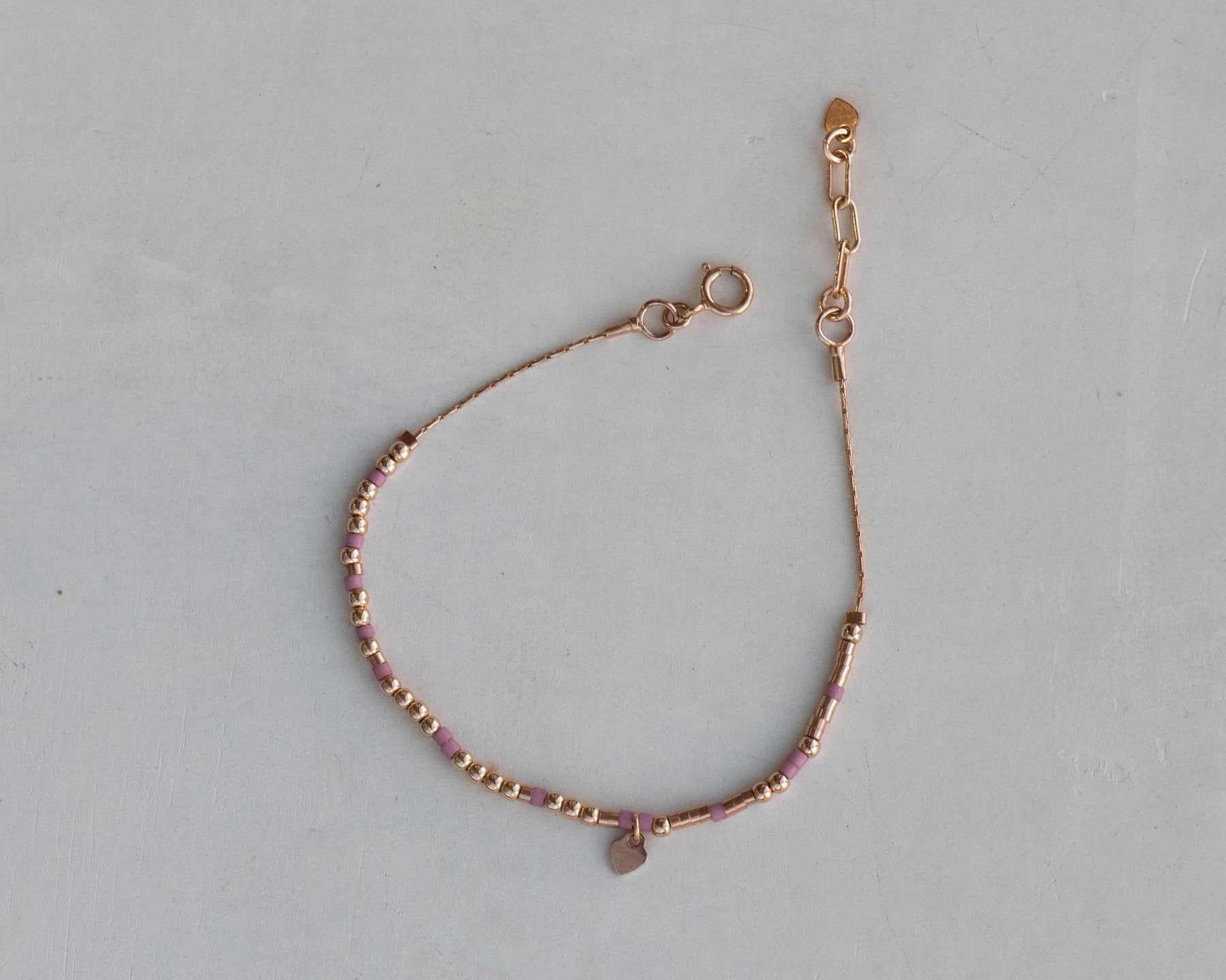 Bestie Bracelet - Rose Gold - Dainty 14K Gold & Silver Jewelry by Olivia Cactus
