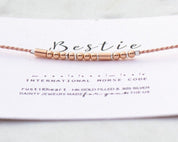 BFF Morse Code Bracelet - Dainty 14K Gold & Silver Jewelry by Olivia Cactus