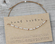 BFF Morse Code Bracelet - Dainty 14K Gold & Silver Jewelry by Olivia Cactus