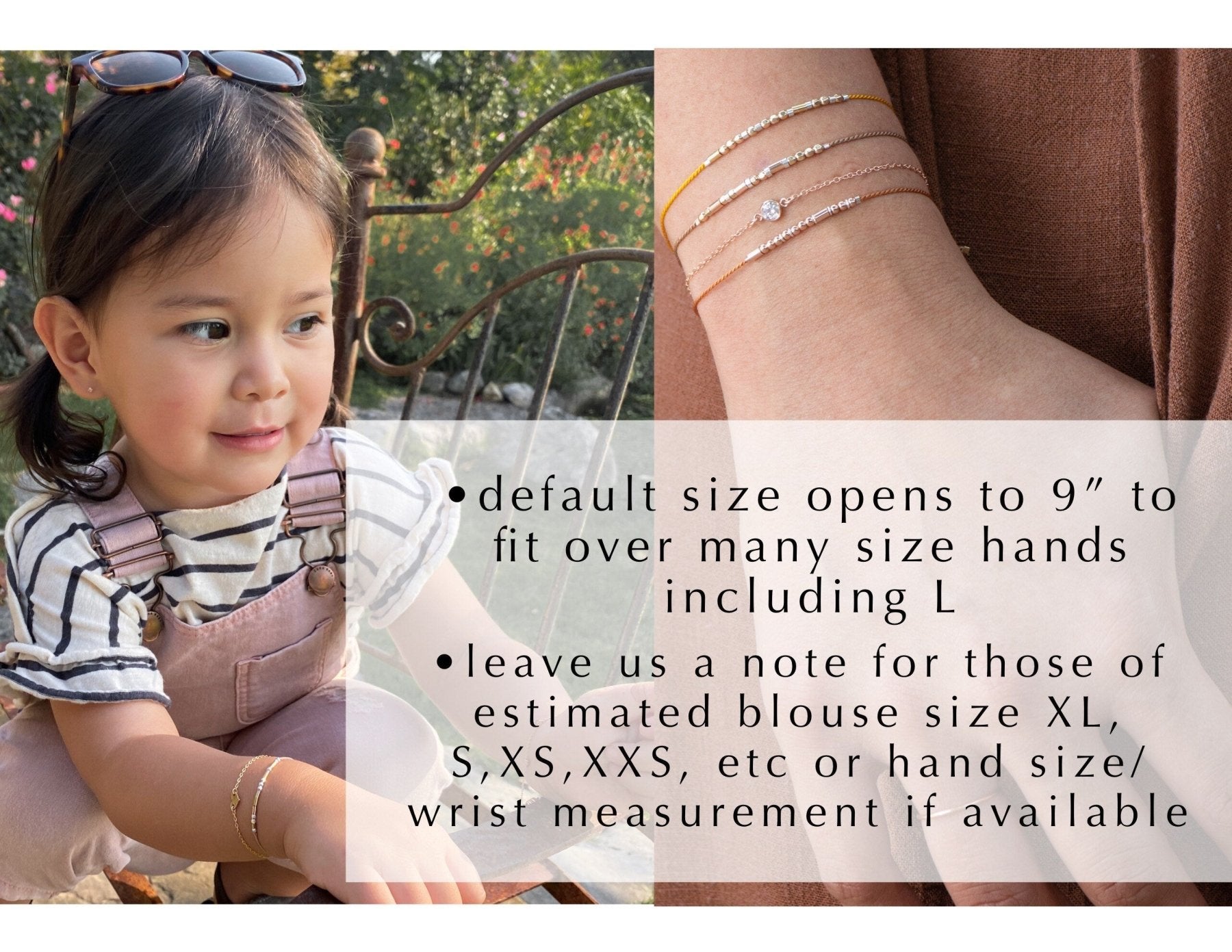 Blessed Morse Code Bracelet - Dainty 14K Gold & Silver Jewelry by Olivia Cactus