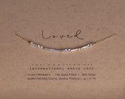 Breathe Morse Code Necklace - Dainty 14K Gold & Silver Jewelry by Olivia Cactus