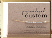 Custom Morse Code Bracelet - Dainty 14K Gold & Silver Jewelry by Olivia Cactus