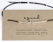Custom Morse Code Bracelet - Dainty 14K Gold & Silver Jewelry by Olivia Cactus