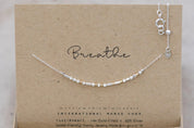 Custom Morse Code Necklace - Dainty 14K Gold & Silver Jewelry by Olivia Cactus