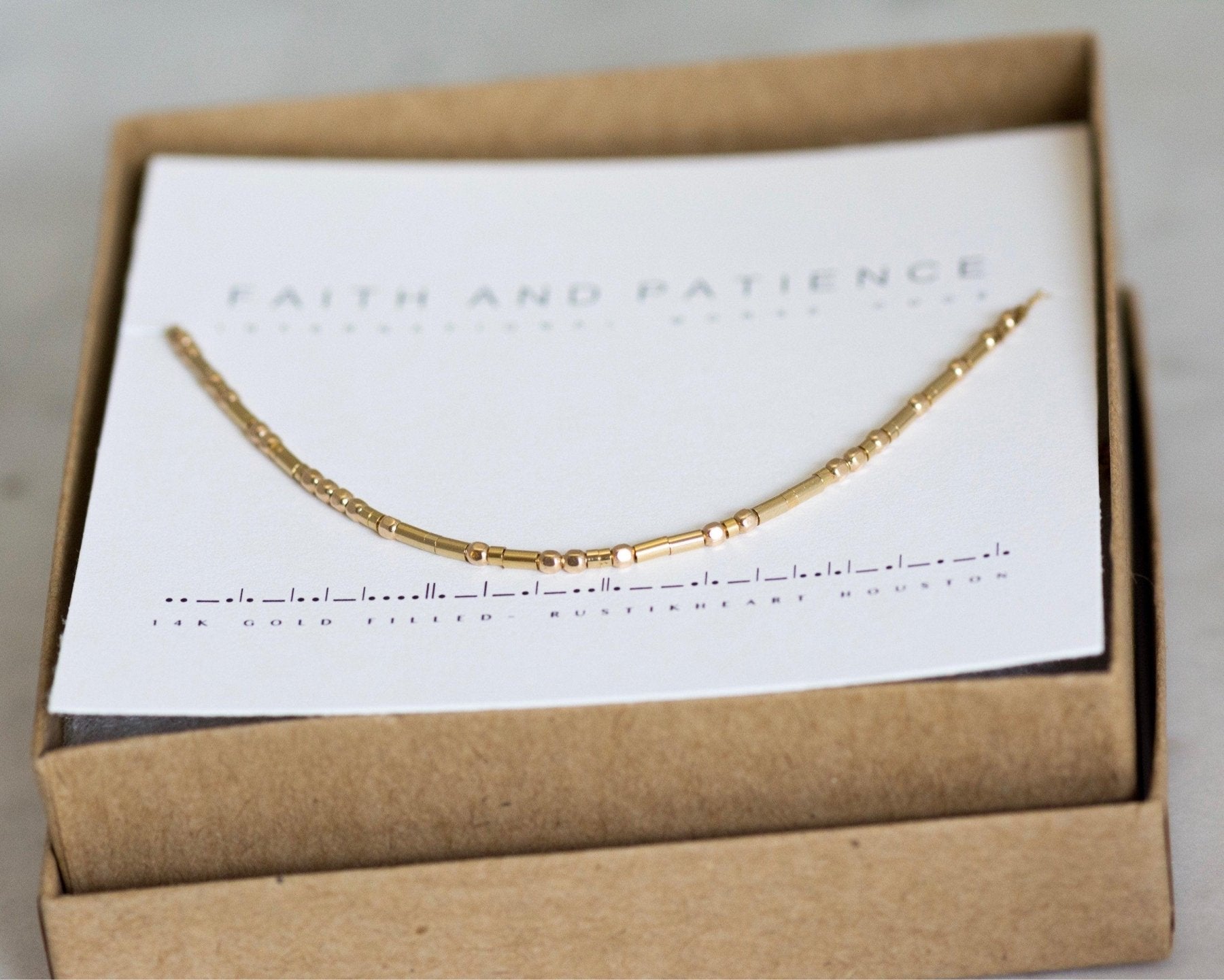 Custom Morse Code Necklace - Dainty 14K Gold & Silver Jewelry by Olivia Cactus