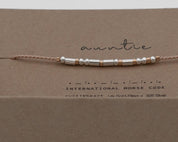 Loved Morse Code Bracelet - Dainty 14K Gold & Silver Jewelry by Olivia Cactus