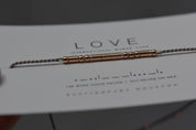 Dainty Morse Code Bracelet - Dainty 14K Gold & Silver Jewelry by Olivia Cactus