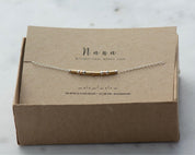 Dainty Morse Code Bracelet - Dainty 14K Gold & Silver Jewelry by Olivia Cactus