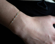 Dainty Diamond CZ Bracelet - Dainty 14K Gold & Silver Jewelry by Olivia Cactus