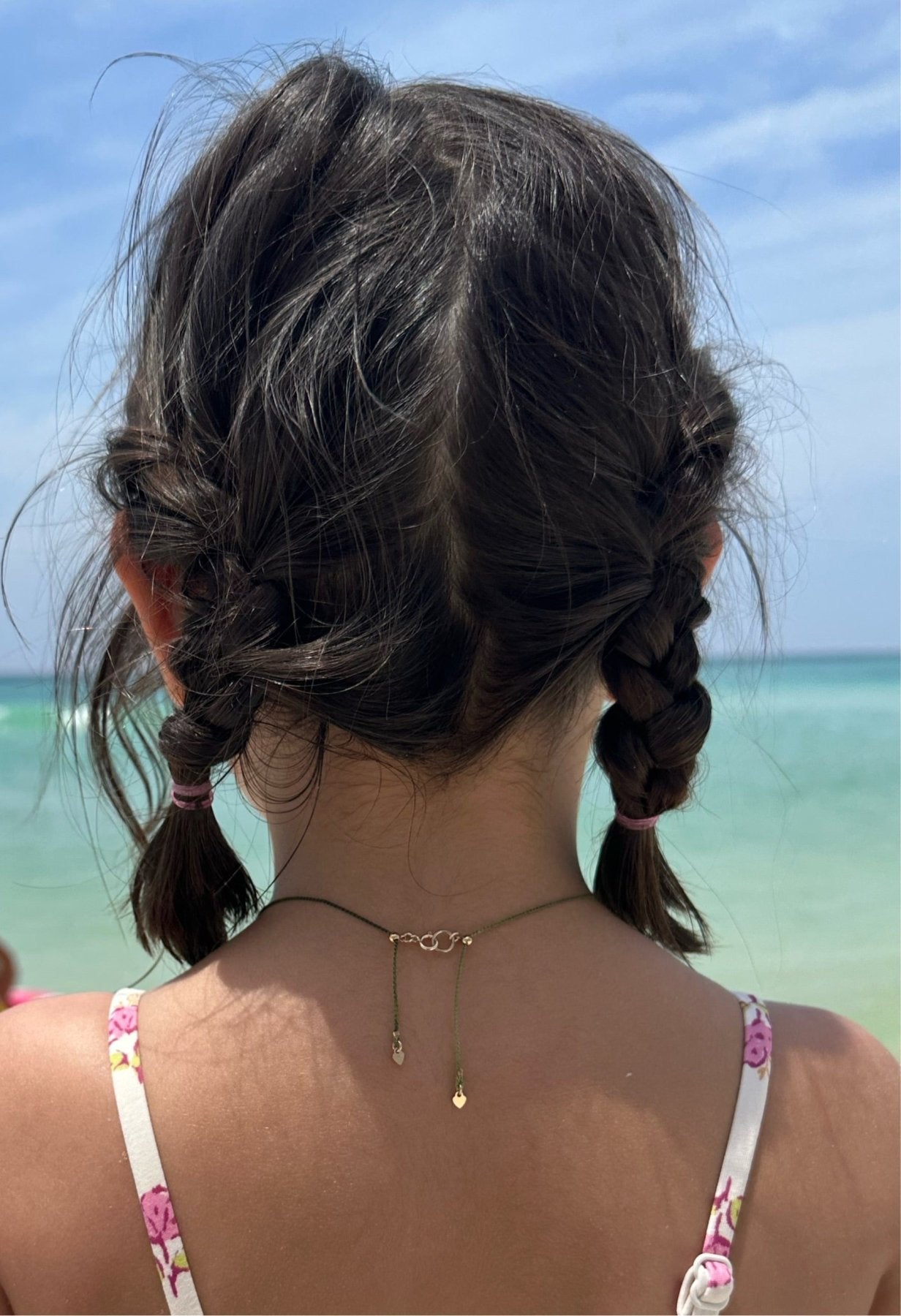 Dainty Morse code Necklace on Cord - Dainty 14K Gold & Silver Jewelry by Olivia Cactus