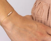 Dainty Pearls Bracelet - Dainty 14K Gold & Silver Jewelry by Olivia Cactus