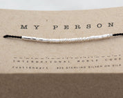 Eternity Morse Code Bracelet - Dainty 14K Gold & Silver Jewelry by Olivia Cactus
