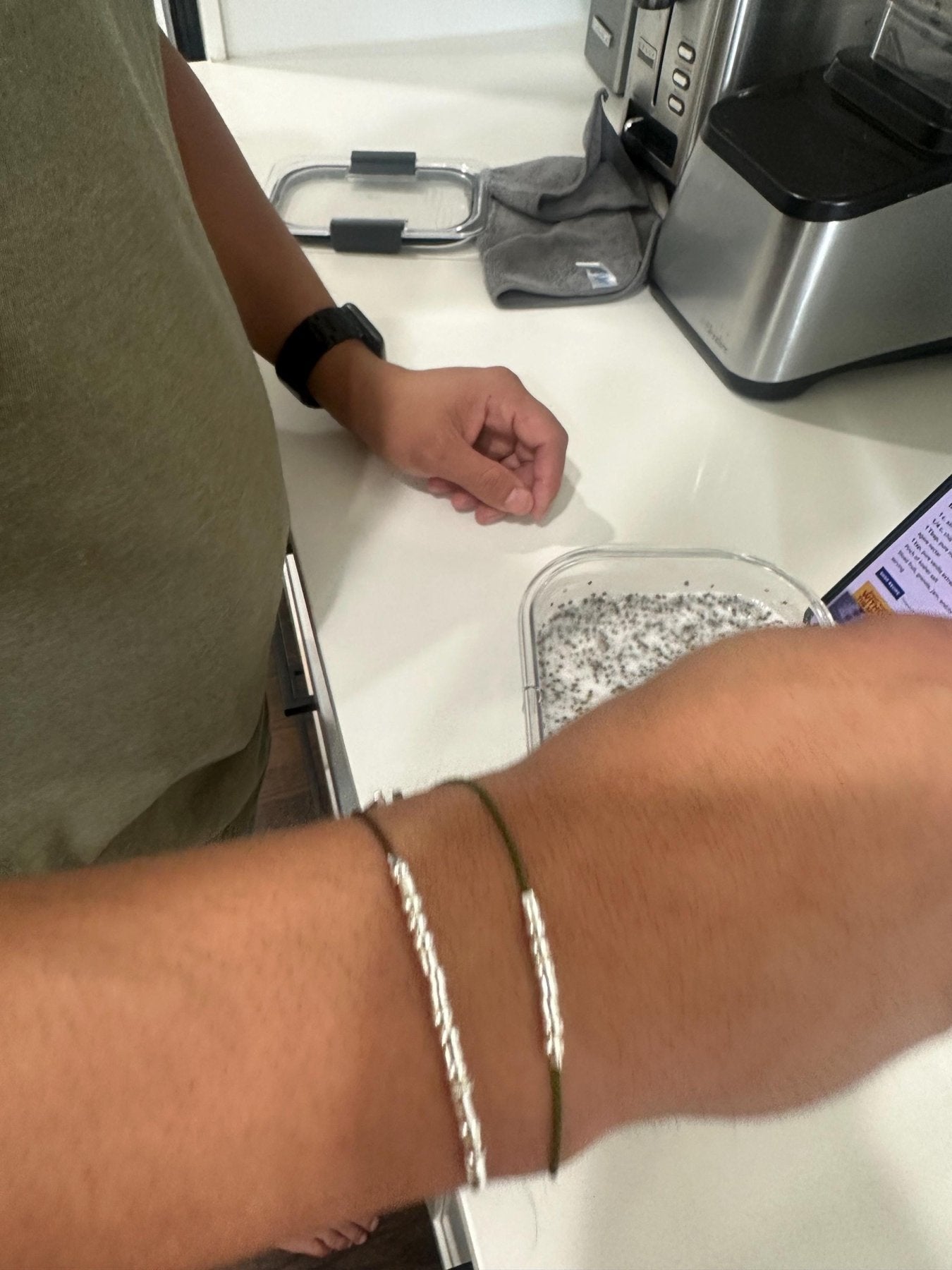 Eternity Morse Code Bracelet - Dainty 14K Gold & Silver Jewelry by Olivia Cactus