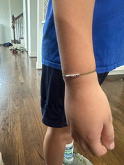 Eternity Morse Code Bracelet - Dainty 14K Gold & Silver Jewelry by Olivia Cactus