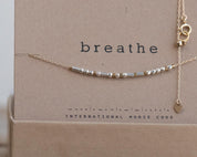 Faith Morse Code Necklace - Dainty 14K Gold & Silver Jewelry by Olivia Cactus