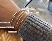 Best Friend Morse Code Bracelet - Dainty 14K Gold & Silver Jewelry by Olivia Cactus