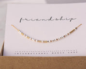 Friendship Necklace - Flora - Dainty 14K Gold & Silver Jewelry by Olivia Cactus