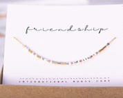 Friendship Necklace - Flora - Dainty 14K Gold & Silver Jewelry by Olivia Cactus