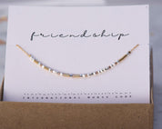 Friendship Necklace - Flora - Dainty 14K Gold & Silver Jewelry by Olivia Cactus