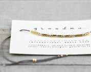 Gigi Morse Code Bracelet - Dainty 14K Gold & Silver Jewelry by Olivia Cactus