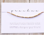 Gigi Morse Code Bracelet - Dainty 14K Gold & Silver Jewelry by Olivia Cactus