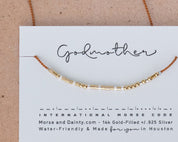 Custom Morse Code Bracelet - Dainty 14K Gold & Silver Jewelry by Olivia Cactus