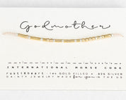 Custom Morse Code Bracelet - Dainty 14K Gold & Silver Jewelry by Olivia Cactus