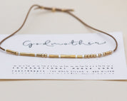 Custom Morse Code Bracelet - Dainty 14K Gold & Silver Jewelry by Olivia Cactus