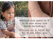 Godmother Morse Code Bracelet - Dainty 14K Gold & Silver Jewelry by Olivia Cactus