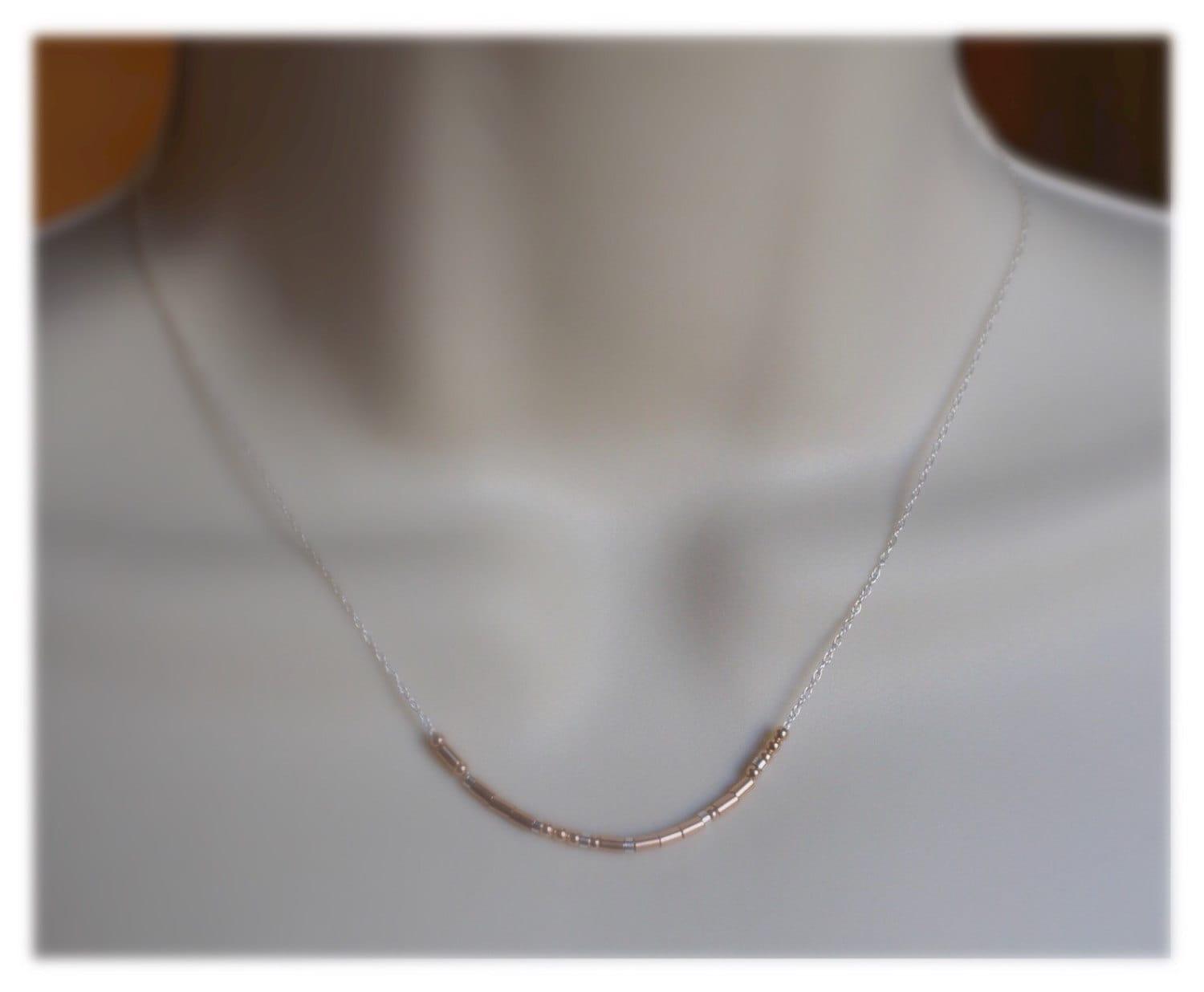 Godmother Morse Code Necklace - Dainty 14K Gold & Silver Jewelry by Olivia Cactus
