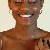 Grammy Morse Code Necklace - Dainty 14K Gold & Silver Jewelry by Olivia Cactus