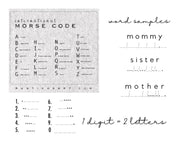 Grandma Morse Code Bracelet - Dainty 14K Gold & Silver Jewelry by Olivia Cactus