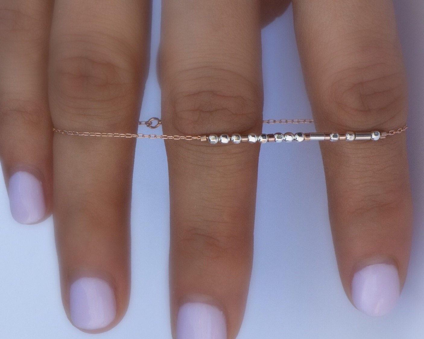 Grandma Morse Code Bracelet - Dainty 14K Gold & Silver Jewelry by Olivia Cactus
