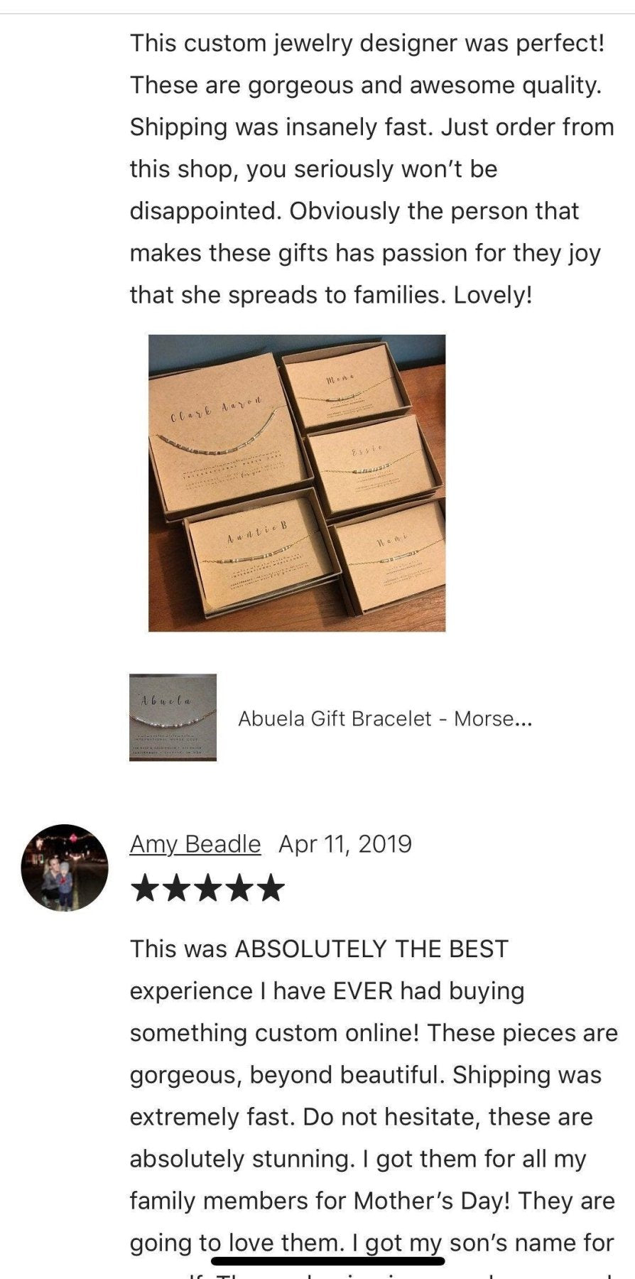 Grandma Morse Code Bracelet - Dainty 14K Gold & Silver Jewelry by Olivia Cactus