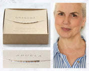 Grandma Morse Code Necklace - Dainty 14K Gold & Silver Jewelry by Olivia Cactus
