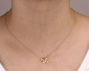 Heart and Charms Necklace - Dainty 14K Gold & Silver Jewelry by Olivia Cactus