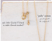 Heart and Charms Necklace - Dainty 14K Gold & Silver Jewelry by Olivia Cactus