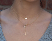Heart Lock Necklace - Dainty 14K Gold & Silver Jewelry by Olivia Cactus