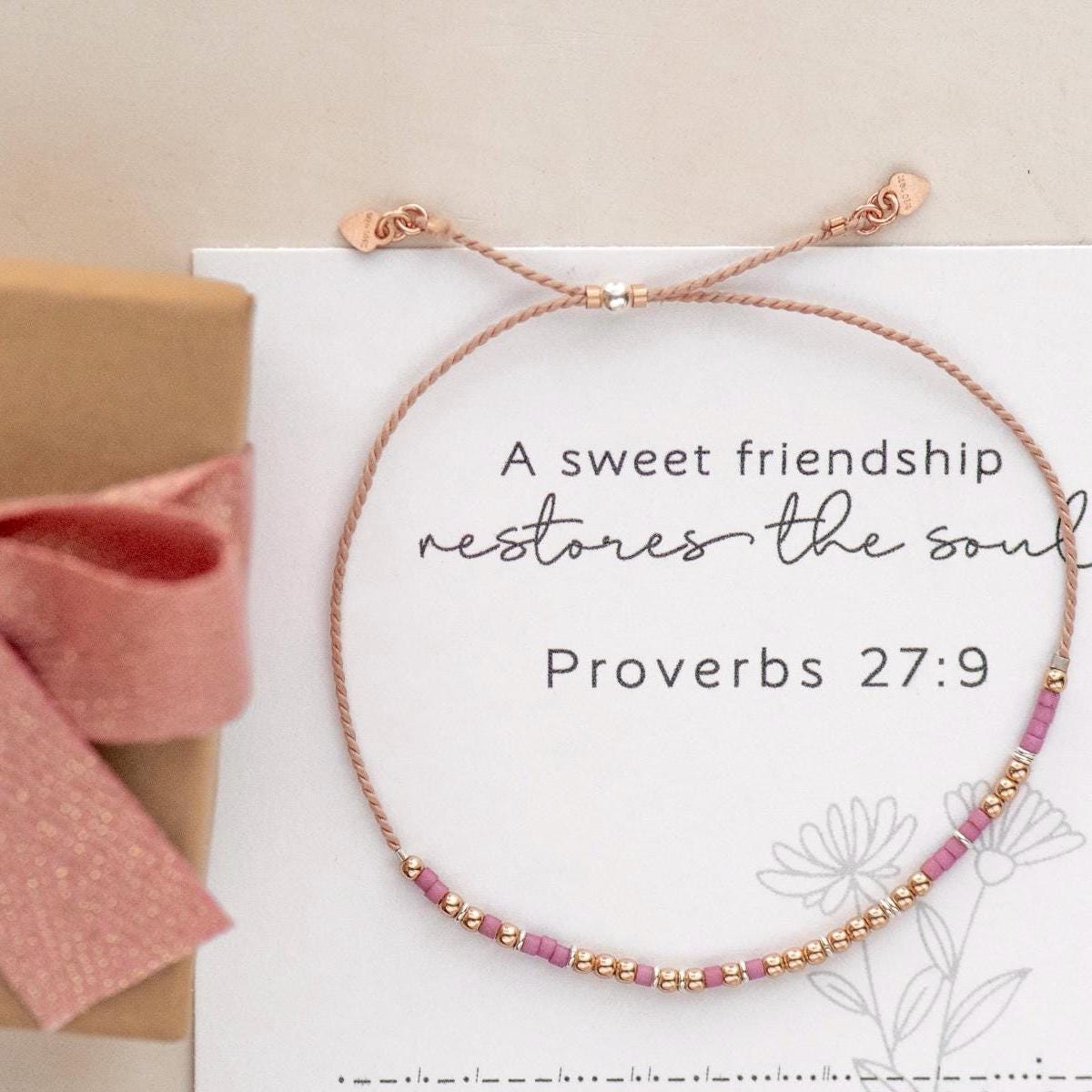 Isaiah 43:18 - 19 Morse Code Bracelet - Dainty 14K Gold & Silver Jewelry by Olivia Cactus