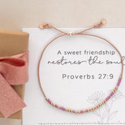 Isaiah 43:18 - 19 Morse Code Bracelet - Dainty 14K Gold & Silver Jewelry by Olivia Cactus